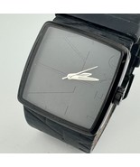 Armani Exchange Quartz Watch Men 50m All Black Steel Leather Square New ... - €38,97 EUR