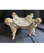 Antique German meissen?  porcelain centerpiece putti angels floral.-
sho... - £315.27 GBP