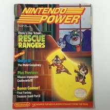 Nintendo Power Magazine July 1990 Disney Chip &#39;N Dale Rescue Rangers w Poster - £113.88 GBP