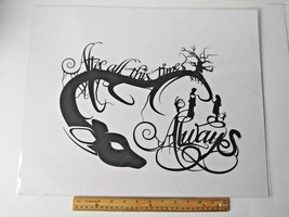 WILL PIGG Harry Potter Hand-Cut Paper Silhouette Art &#39;ALWAYS SNAPE &amp; LIL... - $49.95