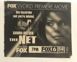 The Net Movie Print Ad Sandra Bullock TPA5 - £4.74 GBP