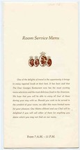 Georgetown Inn Four Georges Room Service Menu Washington DC 1975 - £22.43 GBP