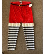 Santa Clause Leggings Size 3X-BRAND NEW-SHIPS SAME BUSINESS DAY - $853.21 MXN