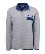 Magellan Jacket Mens SMALL Gray Campfire Quilted Quarter Snap Pullover O... - $376.03 MXN