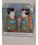 Vintage Great Shakes Ceramic Salt Pepper shakers Geisha Girls - £10.90 GBP
