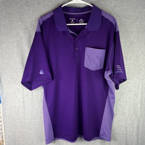 Primary image for Antigua Men’s Golf Shirt XXL Purple Lochen Heath