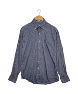 Peter Millar Shirt Mens Large Blue Silk Plaid Button Down Blend Dress Ca... - $45.83 CAD