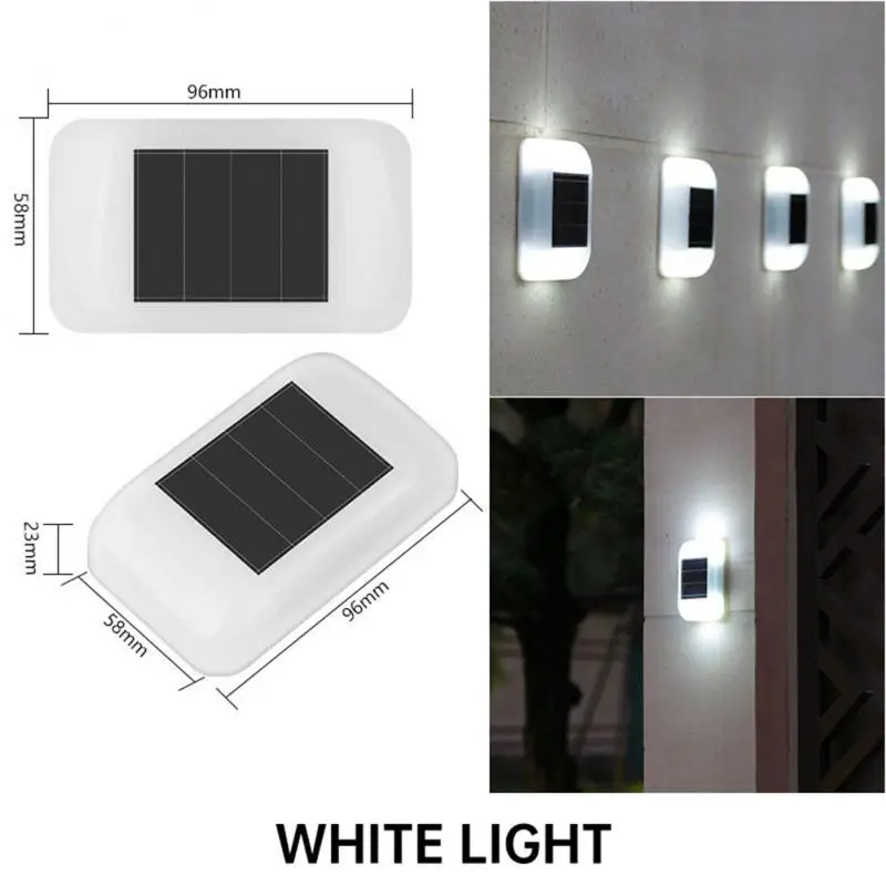 LED Solar Wall Lamp Outdoor Waterproof Up And Down Porch Lights For Garden Balco - £131.77 GBP