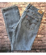 Levi&#39;s Jeans Womens 10M Mid-Rise Skinny Leg Medium Wash Blue Denim EUC - £19.42 GBP