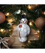 Midwest Ornament Snowman Hat, Pipe &amp; Broom Glitter Blown Glass Christmas... - $329.90 MXN
