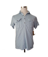 DKNY men&#39;s polo shirt size S light blue new with tag made in INDIA  - £22.95 GBP