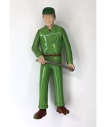 Vintage Tonka Action Figure Man in Green &amp; Brown 4&quot; - $7.00