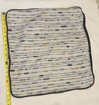 Mid Century Modern throw pillow cover 19x20 Orange Yellow Gray Geometric - £17.40 GBP