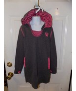 Nike Lightweight Hooded Sweatshirt Gray/Pink Size M Girl&#39;s EUC HTF - €22,21 EUR