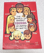 1960&#39;s World of Barbie Fashions &amp; Playthings by Mattel Red Booklet 4.5 x... - £14.12 GBP