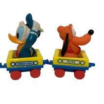 Vintage 1980s Walt Disney Donald Pluto Replacement Train Kids Toy Plastic Rubber - £10.26 GBP