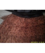 1 girl's Tutu Halloween  Skirt  sz  5 euc black   & orange - $8.40