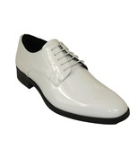 Men Santino Luciano Formal Dress Shoes Patent Leather Shiny Lace up C532... - €55,76 EUR