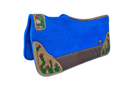 Horse 32&quot; x 30&quot; Western Contoured Wool Felt Therapeutic Saddle Pad 39218 - $89.09+