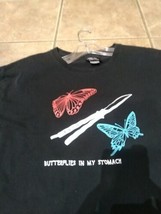 Butterflies in My Stomach Knife Shirt Medium on Buffalo - £23.33 GBP