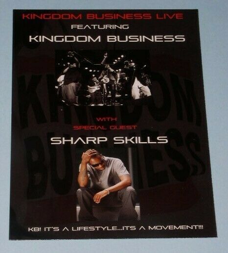 Primary image for Kingdom Business Concert Promo Card Vintage 2011