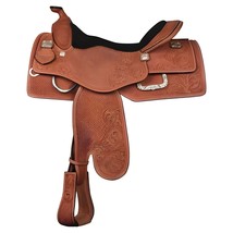Western Saddle Made With Premium Leather for Horses Wade Saddle 11&quot; - 18&quot; - £454.30 GBP