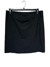 Hugo Boss black Wool Hip Bow Pleated mini skirt Size 8 - $43.56