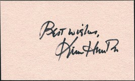 KIM HUNTER SIGNED 3X5 INDEX CARD PLANET OF THE APES A STREETCAR NAMED DE... - £30.82 GBP