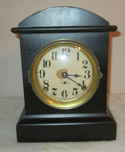 Beautiful antique regulator S. THOMAS 1890 Mantel Pendulum Chime clock w/ key - £108.70 GBP