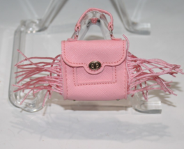 Zuru Mini Brands Fashion Doll Series Pink Fringe Purse 1.75" Tote Bag Ha... - $8.77