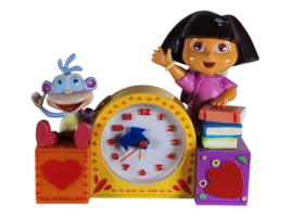 Vintage 2002 Dora the Explorer Talking JeaSinging Alarm Clock by Viacom Tek Time - £13.82 GBP