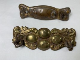 2 Oddball Antique/Vintage Furniture Drawer Pull Hardware 3” Posts   E - $12.87
