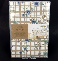 Bee &amp; Willow Cottage Floral Plaid Laminate Tablecloth 60&quot;x102&quot; Oval Oblo... - $30.37
