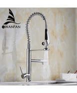 Kitchen Faucet Chrome Brass Tall kitchen faucet mixer Sink Faucet Pull O... - $148.93