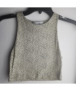Gaze DTLA Knit Tank Top Animal Print Polyester / Spandex Size XS - $220.35 MXN