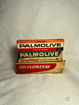 Vtg NOS Lather Brushless Palmolive Brylcreem Metal Tube Shaving Cream In... - £23.85 GBP