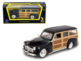 1948 Ford Woody Wagon Black 1/43 Diecast Car Road Signature - £18.47 GBP