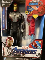 NEW Avengers: Endgame Titan Hero Power FX Iron Man Action Figure  AGES 4+ - £31.96 GBP