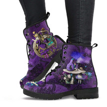 Combat Boots - Alice in Wonderland Gifts #21 Purple Series | Purple Boot... - £70.73 GBP