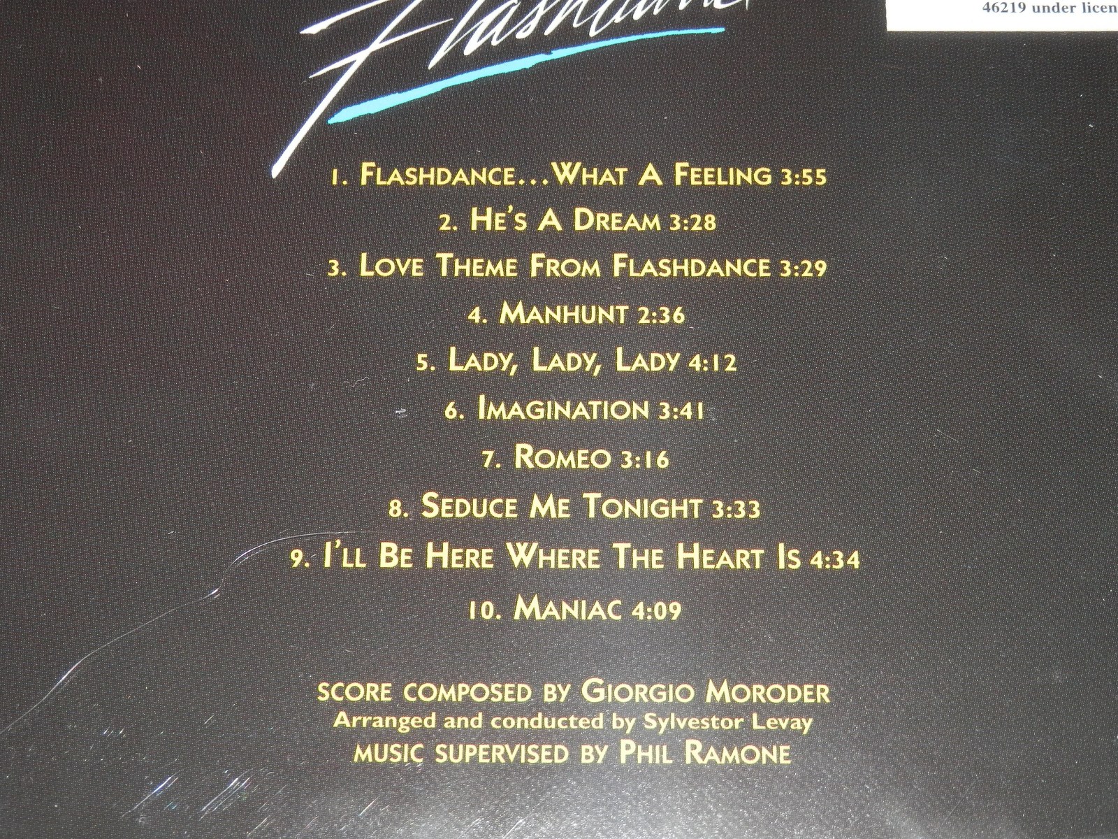 Flashdance CD Original Soundtrack From The Motion Picture 1983 (Like ...