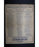 Vtg Ephemera WW2 Homefront 1943 Albany NY History Block Party Strand The... - $730.41 MXN