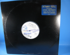 JETHRO TULL STEEL MONKEY  PROMO CREST OF A KNAVE CHRYSALIS RECORDS 1987 ... - £7.46 GBP