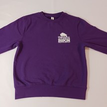 Just Hoods by AWDis JHA030 THE NEON BISON Men's Purple Pullover Sweater Size S image 9