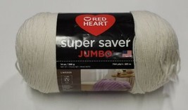 Red Heart Super Saver Jumbo Yarn-Soft White 073650814662 - £11.22 GBP