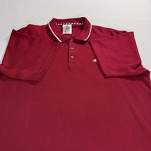 Adidas RN#88387 Men's Red Cotton Blend Short Sleeve Polo Shirt Size Large image 11