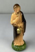 Vintage Nativity Scene Paper Mache Shepherd Figure 5” - $14.84