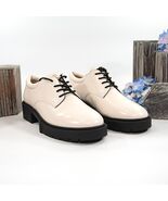 Coach Chalk Leather Lyla Leather Derby Oxford Shoes Size 8.5 NIB - $197.51