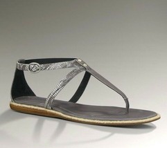 UGG Sandals Kennaria T Strap Shoes Grey or Beige Sizes 7 and 8 New $125 - £75.95 GBP