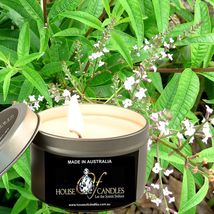 Lemon Verbena Eco Soy Wax Scented Tin Candles, Vegan Friendly, Hand Poured - £11.71 GBP+