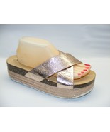 Nature Breeze Size 11 M Copper Criss Cross Platform Sandals Slides Shoes... - $21.94